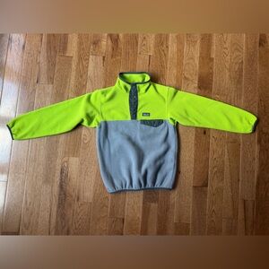 Patagonia Sweater in Lime Green and Gray Kids Size M (10)